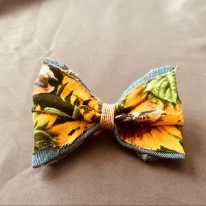 Sunflower Jean Bow